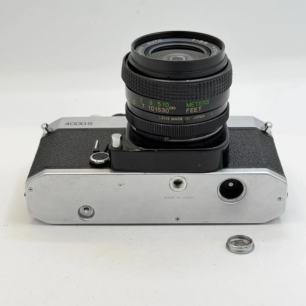 Cosina 4000S 35mm SLR Film Camera with Cosinon Auto 35mm f2.8 Lens Made in Japan